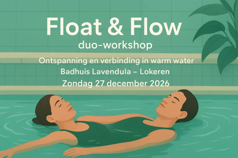 Sfeerbeeld van Float & Flow duo-workshop Ontspanning en verbinding in warm water