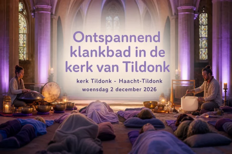 Ontspannend klankbad in de kerk van Tildonk