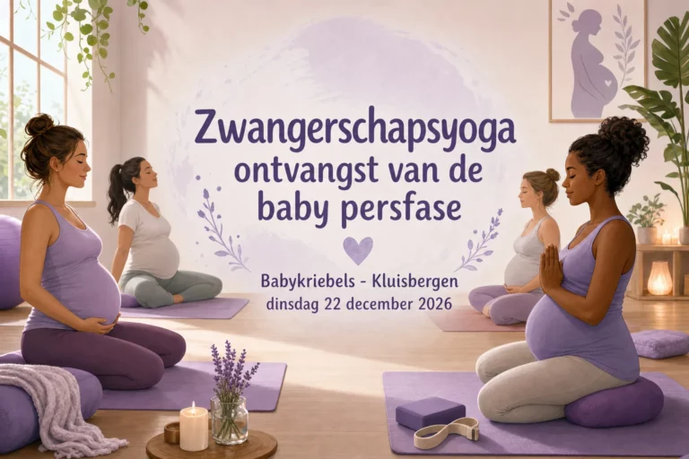 Zwangerschapsyoga ontvangst van de baby persfase