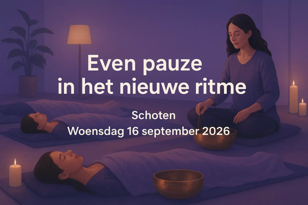 Even pauze in het nieuwe ritme