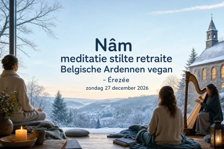 Nâm meditatie stilte retraite Belgische Ardennen vegan