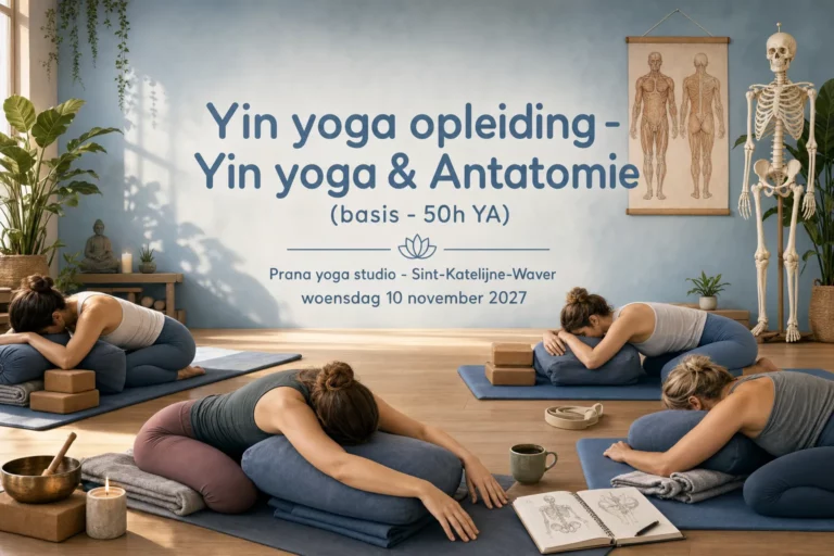 Yin yoga opleiding - Yin yoga & Antatomie (basis - 50h YA)