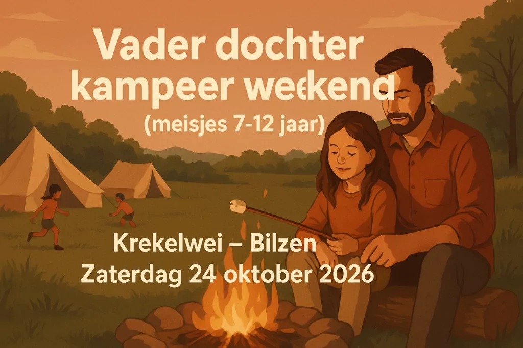 Vader dochter kampeer weekend (meisjes 7-12 jaar)
