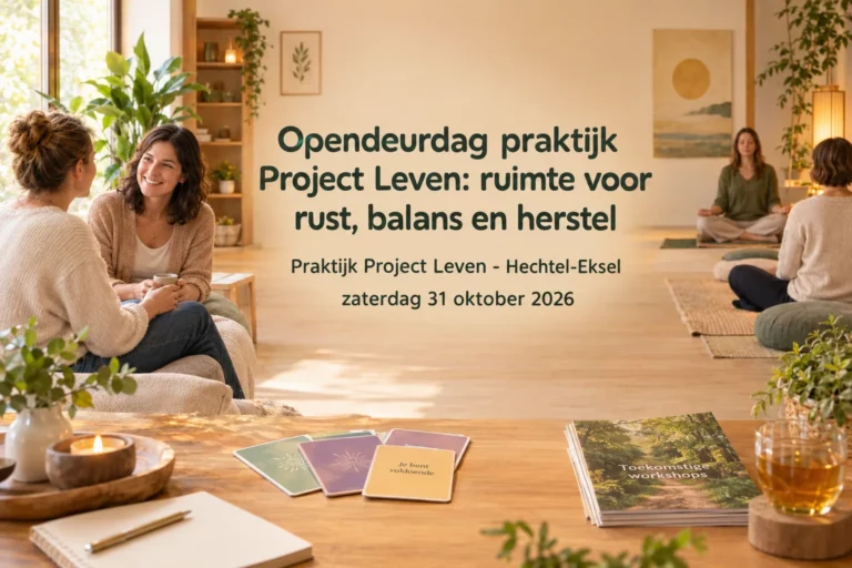 Opendeurdag praktijk Project Leven: ruimte voor rust, balans en herstel