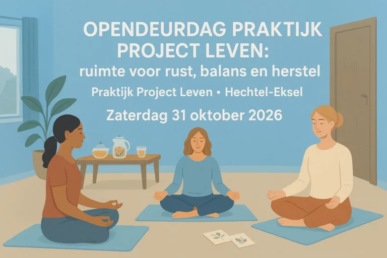 Opendeurdag praktijk Project Leven: ruimte voor rust, balans en herstel