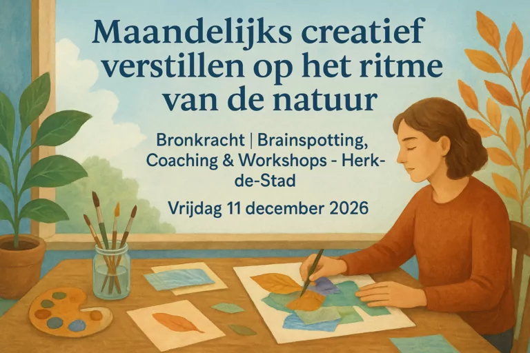 Maandelijks creatief verstillen op het ritme van de natuur