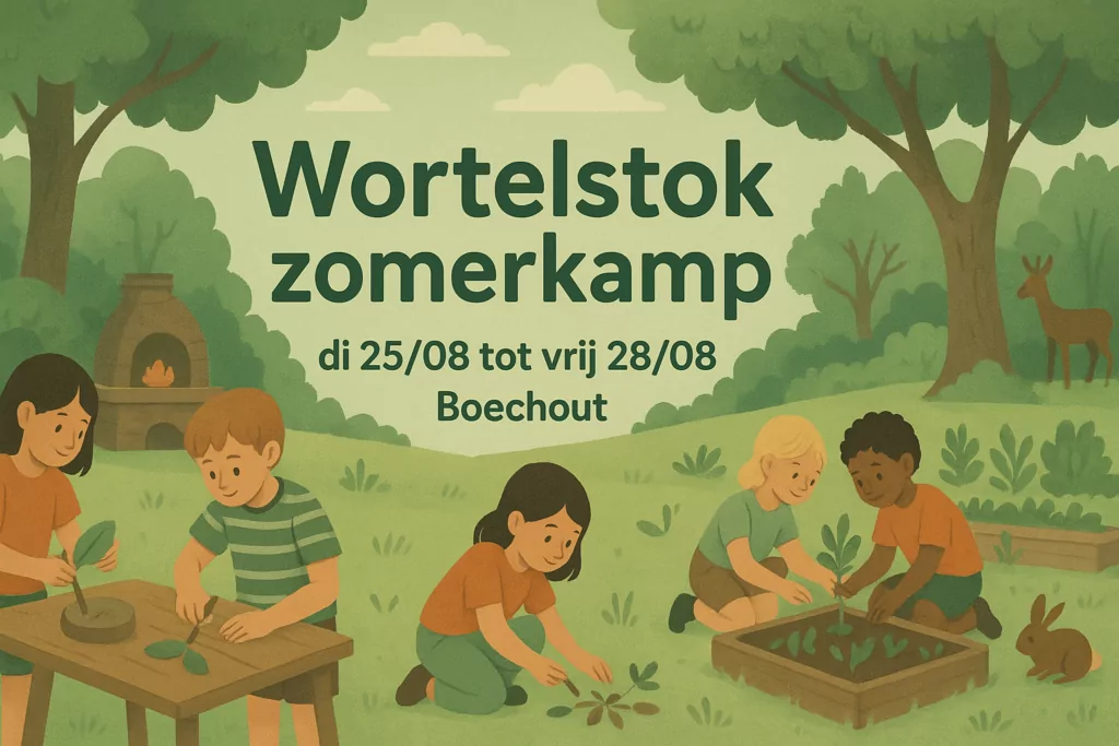 Wortelstok zomerkamp di 25/08 tot vrij 28/08