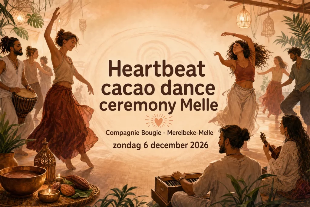 Heartbeat cacao dance ceremony Melle