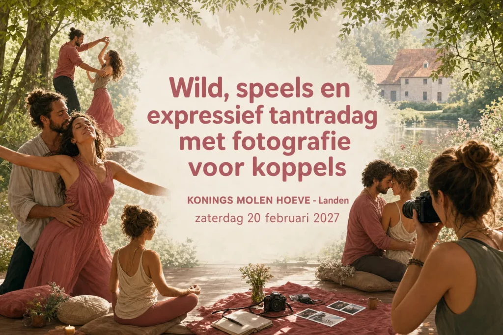 Wild, speels en expressief tantradag met fotografie voor koppels